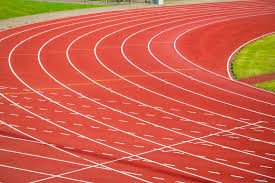 a red running track