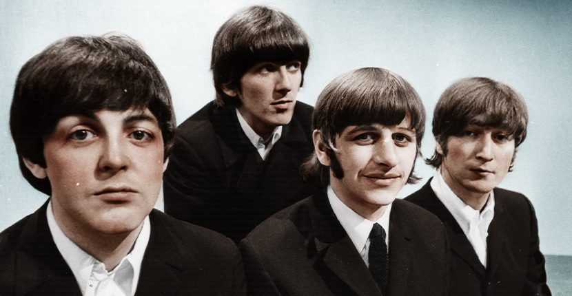 The Beatles Black and White Picture